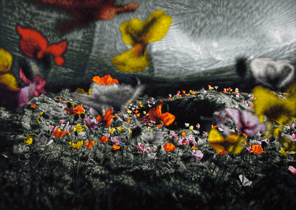 Philipp Fröhlich's painting Sleep Has His House (203L), 2016, tempera on canvas, 175 x 245 cm