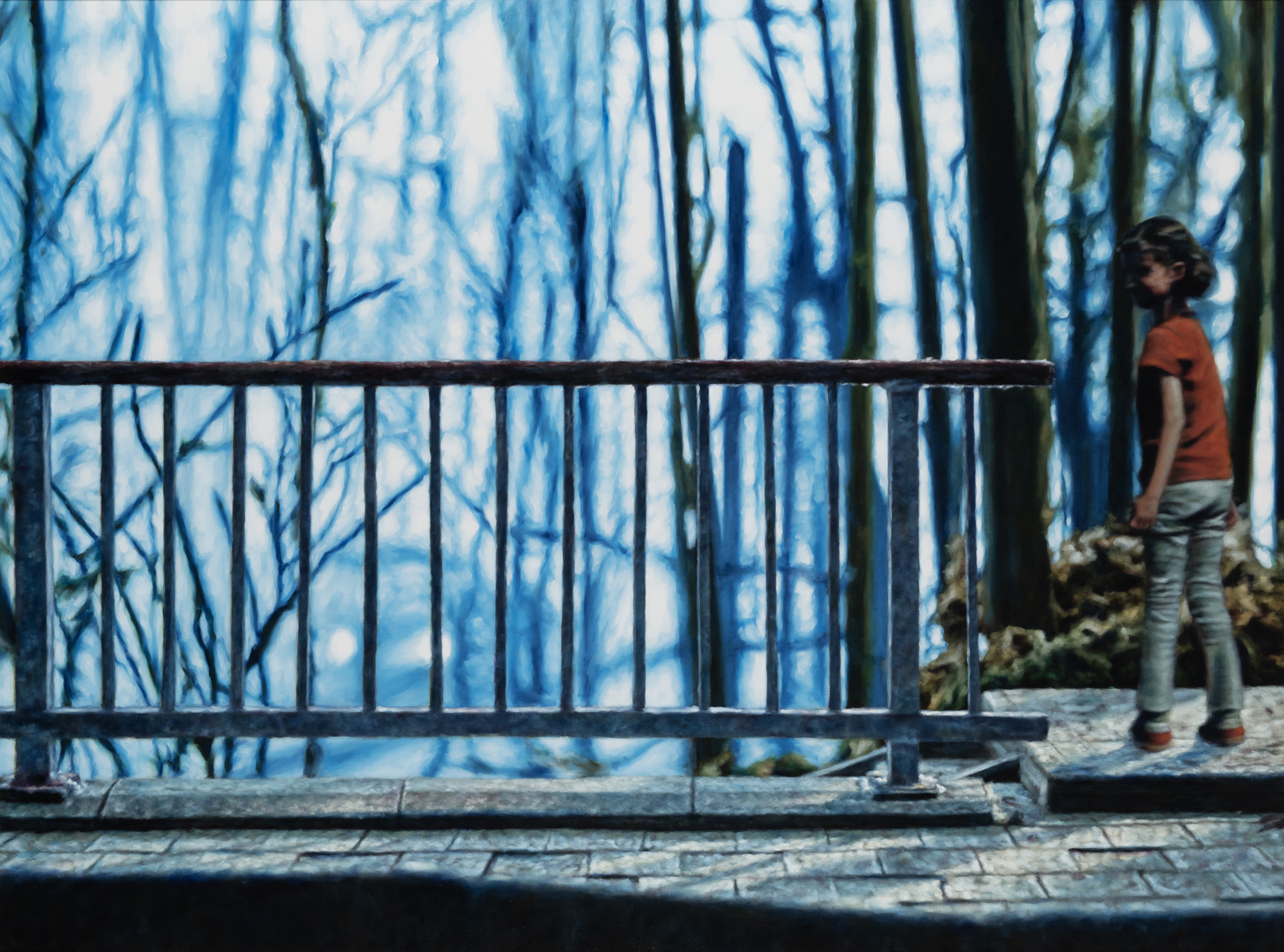 Philipp Fröhlich's painting La Périphérie [The Periphery] (351L), 2022, oil on canvas, 145 x 195 cm