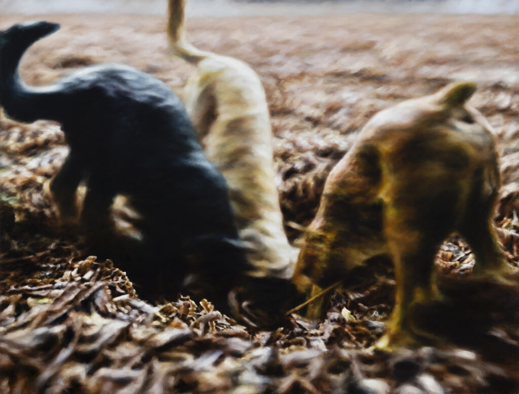 Philipp Fröhlich The_Grubbing (283L), 2020, oil on canvas, 145 x 110 cm