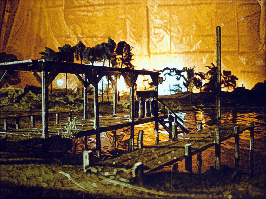 Philipp Fröhlich's painting (027L), 2006, tempera on canvas, 210 x 280 cm