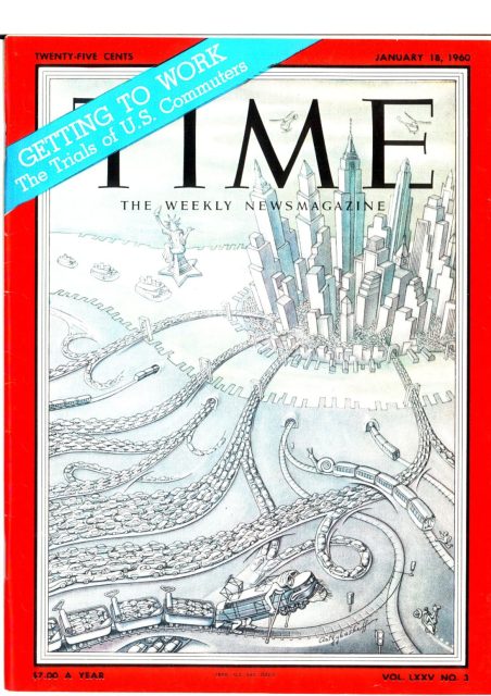 Time magazine cover, January 18, 1960, illustration by Boris Artzybasheff. This issue featured the article “KANSAS: The Killers.”