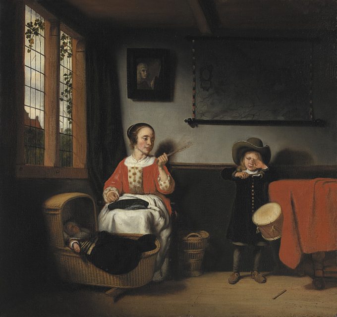 Nicolaes Maes, The Naughty Drummer, c. 1655. Museo Thyssen-Bornemisza, Madrid.