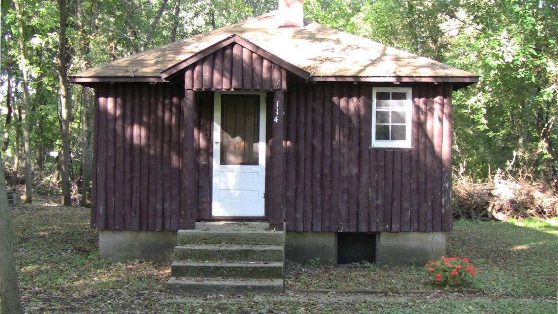 The cabin where Lorine Niedecker lived on Black Hawk Island still stands.