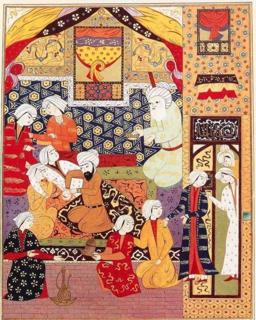 Persian miniature.