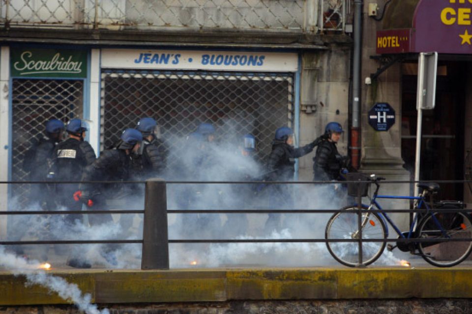 NATO summit protests, Strasbourg, April 2009.