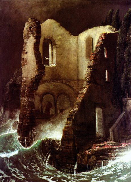 Arnold Böcklin, chapel, a place of no return.