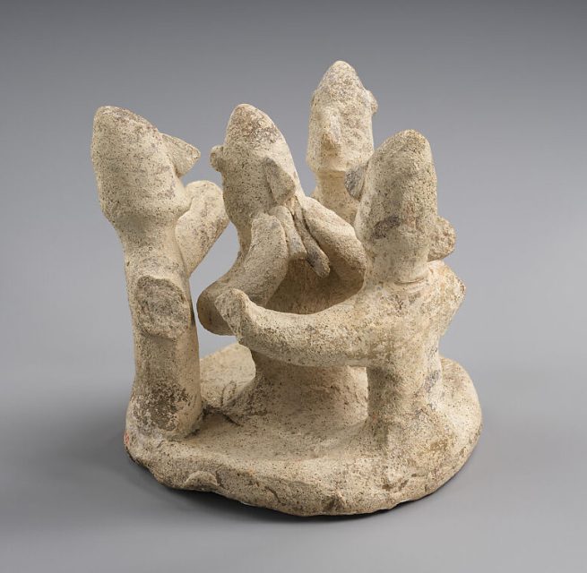 Estatuilla chipriota de terracota con una danza en círculo, ca. siglo VI a. C.