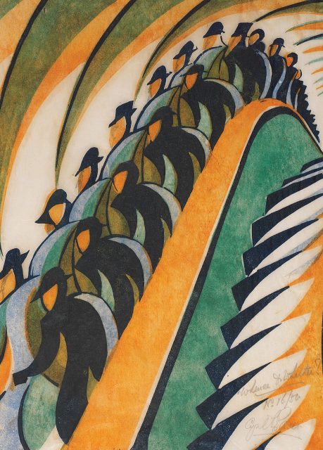 Cyril Edward Power, The Tube Station, 1929.