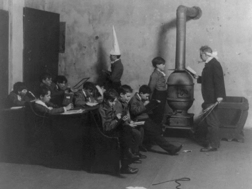 An Old-Fashioned Boys’ School, 1905. Photograph, Library of Congress, Washington, D.C.