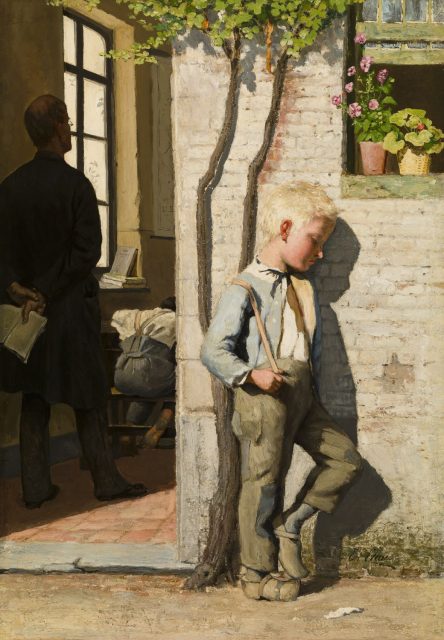 Émile Claus, Op straf (Punished), c. 1876–78.