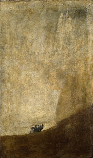 Francisco de Goya, El Perro (The Dog), c. 1819–1823. Museo del Prado, Madrid.