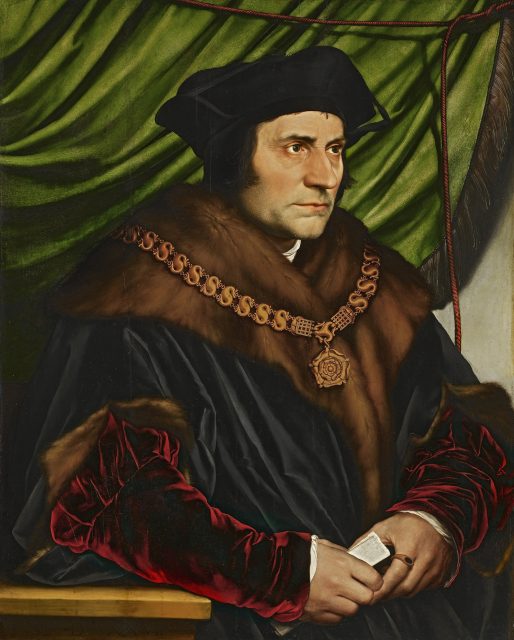 Hans_Holbein,_the_Younger_-_Sir_Thomas_More_-_Google_Art_Project Hans Holbein the Younger, Sir Thomas More. Deep, layered blacks in velvet and fur.
