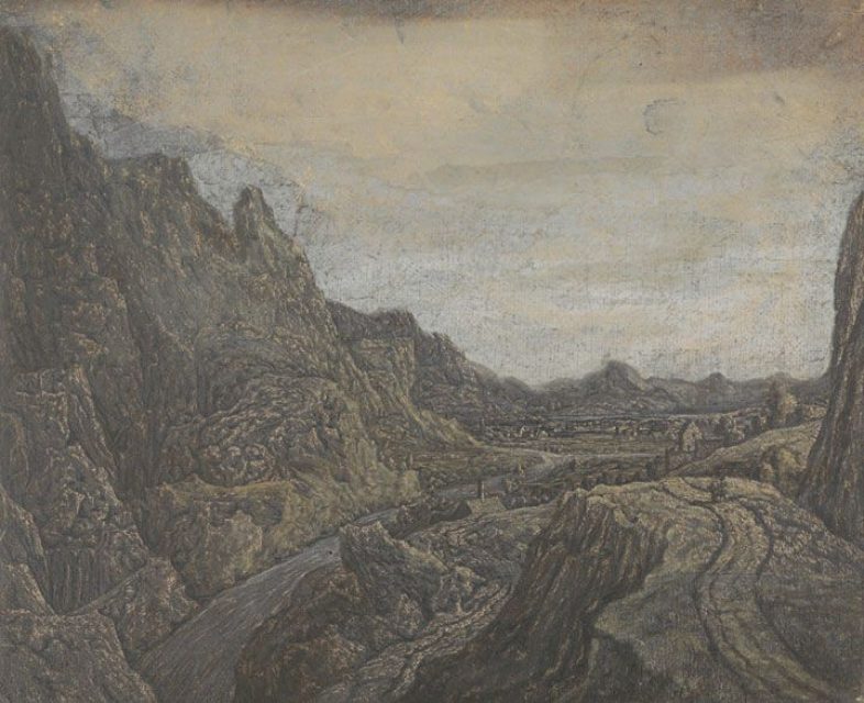 Hercules Segers, landscape with paths leading to an unclear destination