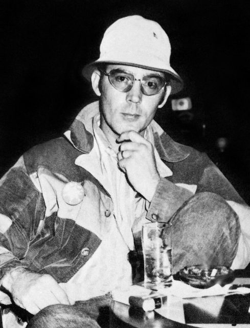 Hunter S. Thompson in Las Vegas, 1971.
