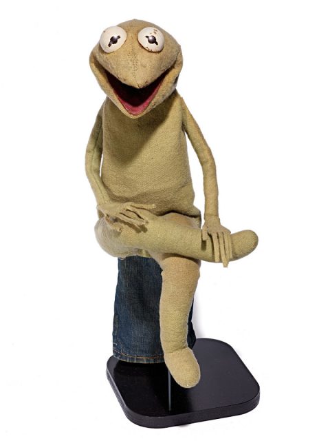 The original Kermit the Frog puppet is preserved at the Smithsonian’s National Museum of American History.