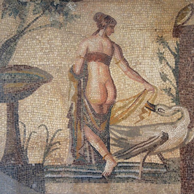 The Greek gods often use deceit. Zeus disguises himself as a swan to seduce or assault Leda, depending on the version of the myth.