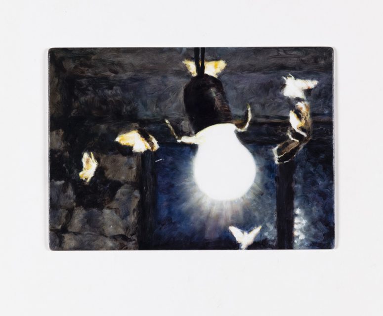 An oil sketch for Fläche und Durchmesser (Surface and Diameter).