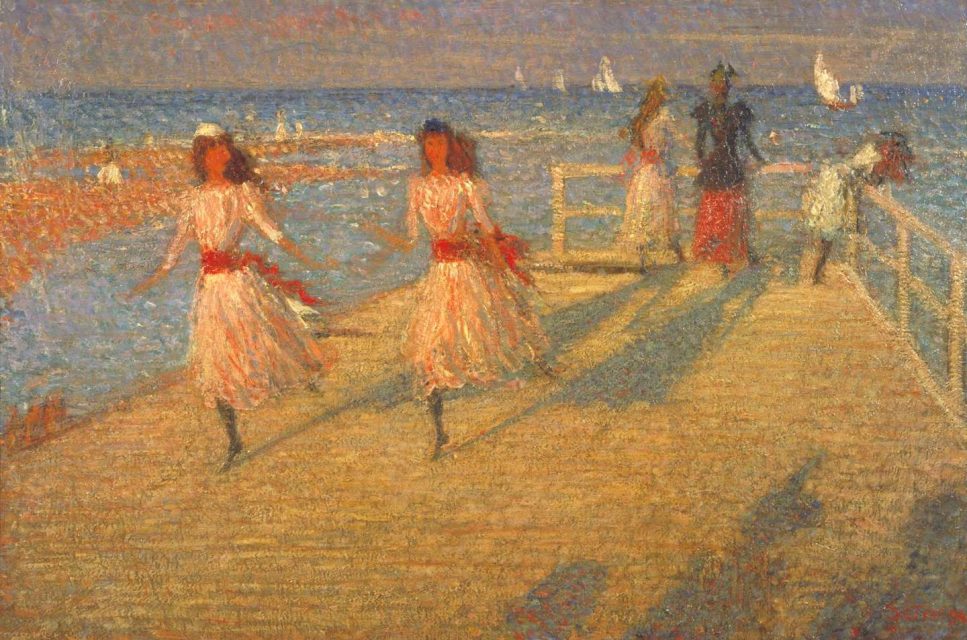 Philip Wilson Steer, Girls Running: Walberswick Pier, 1888–1894