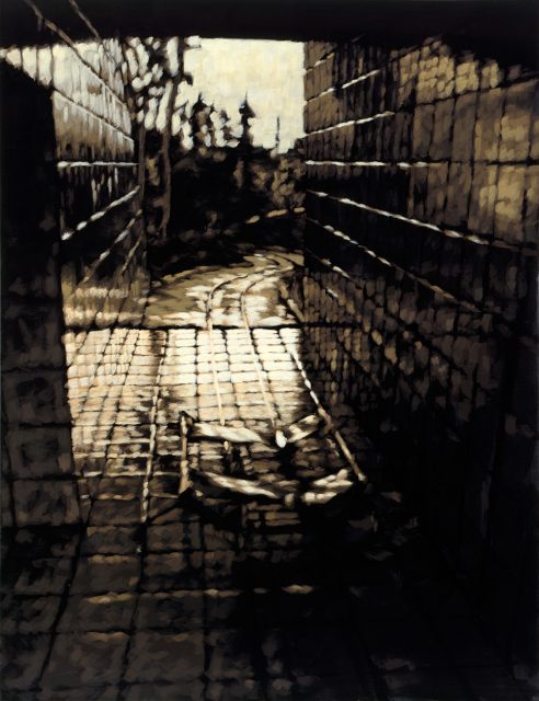 (101P), 2008, tempera on paper, 65 x 50 cm