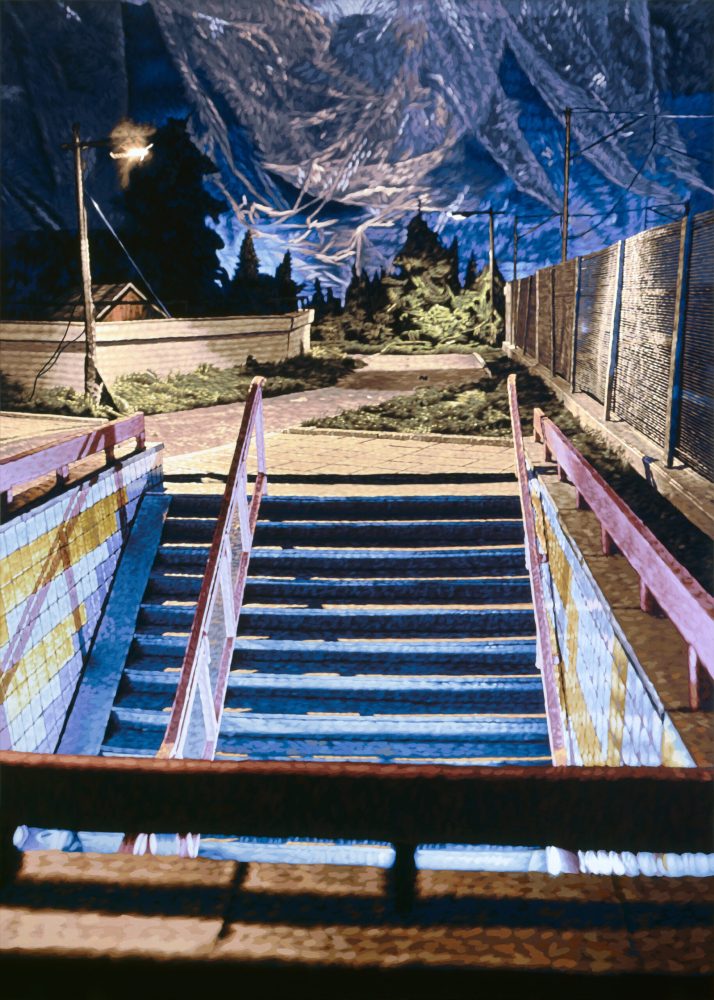 Philipp Fröhlich (115L), 2010, tempera on canvas, 245 x 175 cm