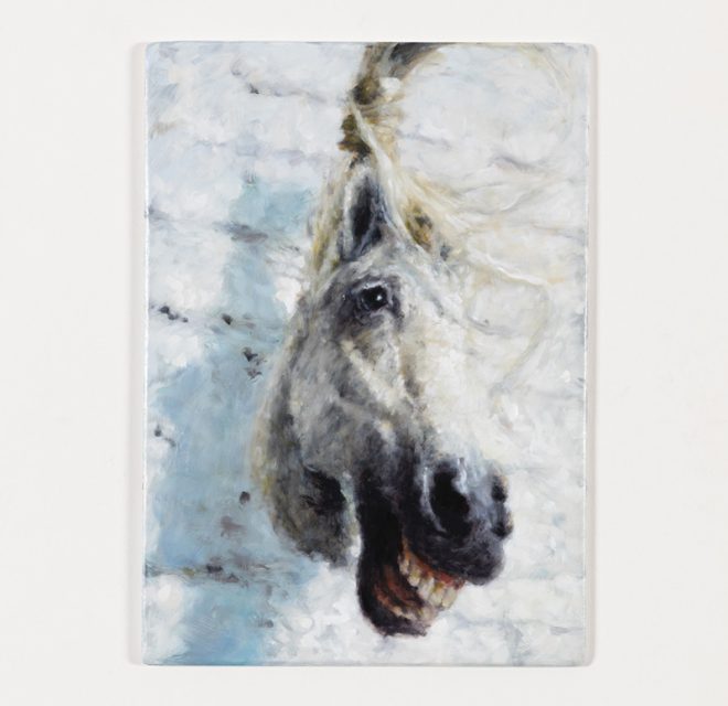 An oil sketch of Falada by Philipp Fröhlich