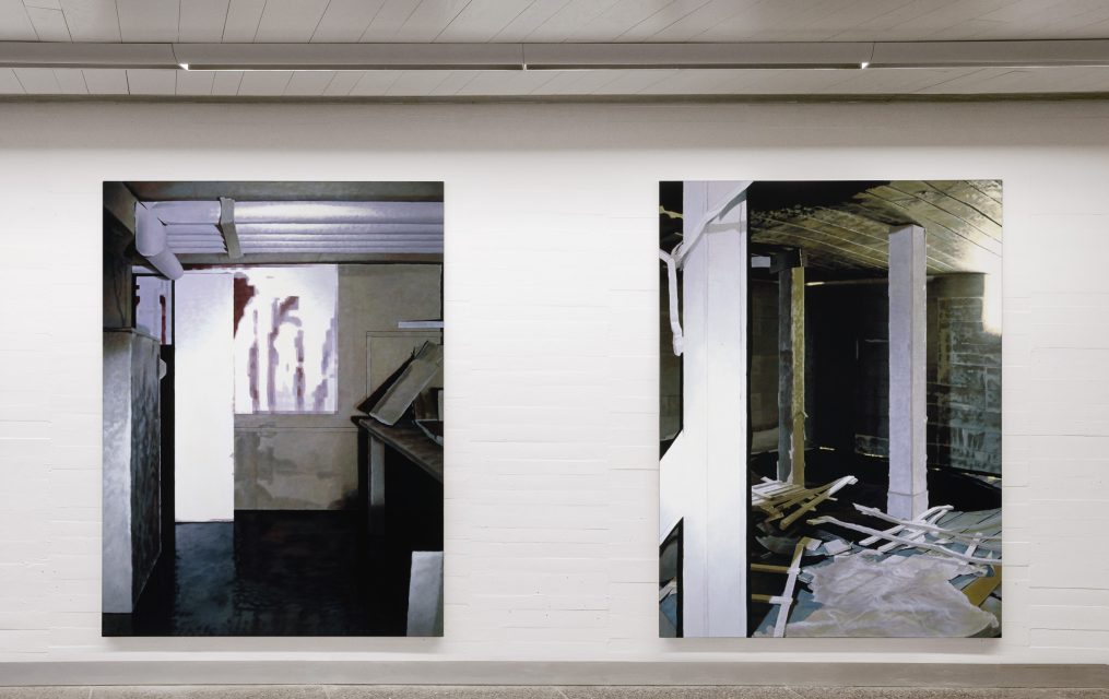 Paintings by Philipp Fröhlich shown at MUSAC, León, in “Exvoto, Where Is Nikki Black,” curated by Tania Pardo (2006).