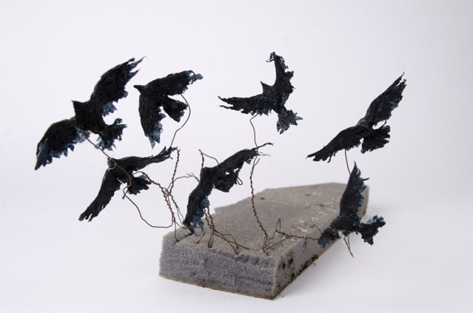 Philipp_Frohlich_Model_Seven_Raven A mockup for the ravens in my painting The Seven Ravens.
