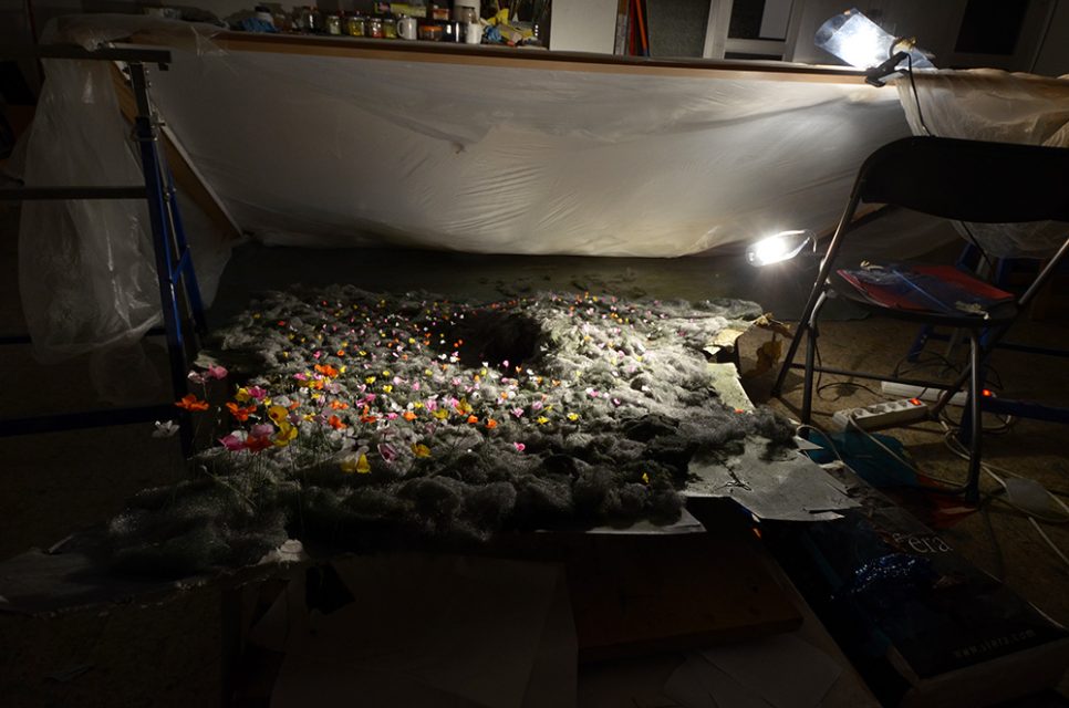 The model for Sleep Has His House. Light is always essential