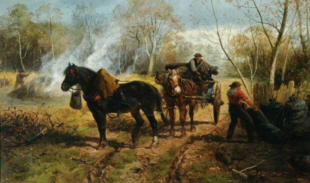 Charcoal burners often lived semi-nomadically, moving along rivers and marshes, following the alders.