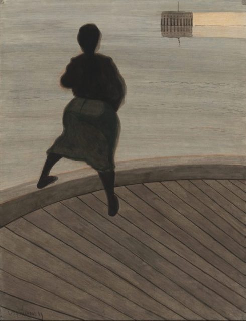Léon Spilliaert, Fisherman’s Wife on the Jetty, c. 1907