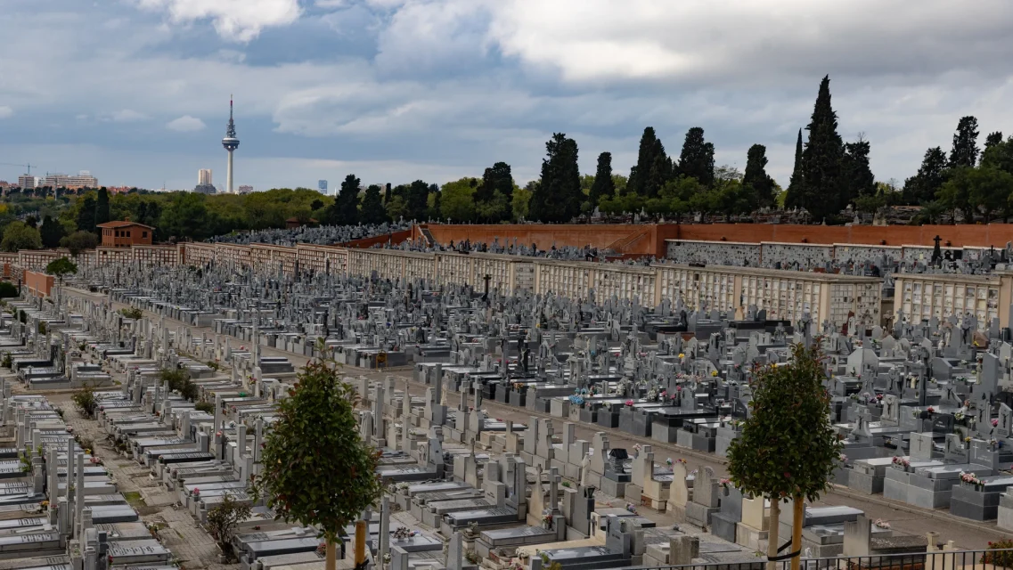 Cementerio de la Almudena, Madrid. Around five million people have been buried here, more than the current population of the city of Madrid.