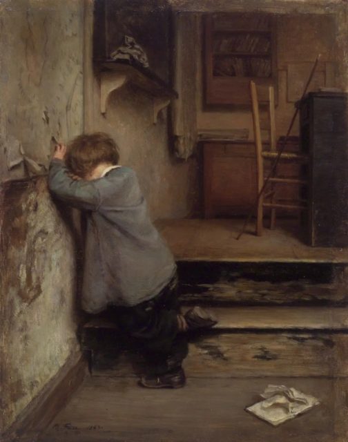 Pierre-Édouard Frère, The Reprimand, 1863.