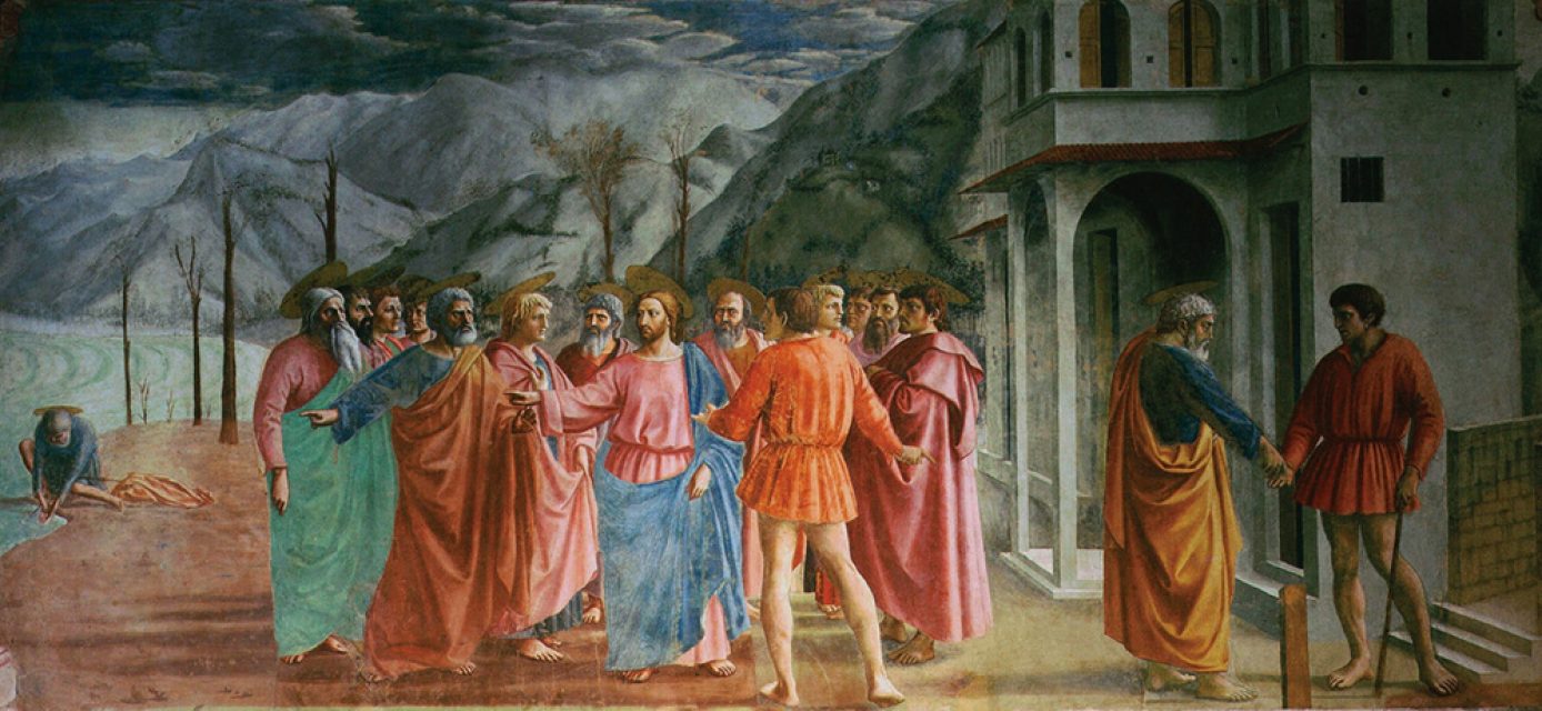 Masaccio, The Tribute Money, c. 1425. Shared illumination.