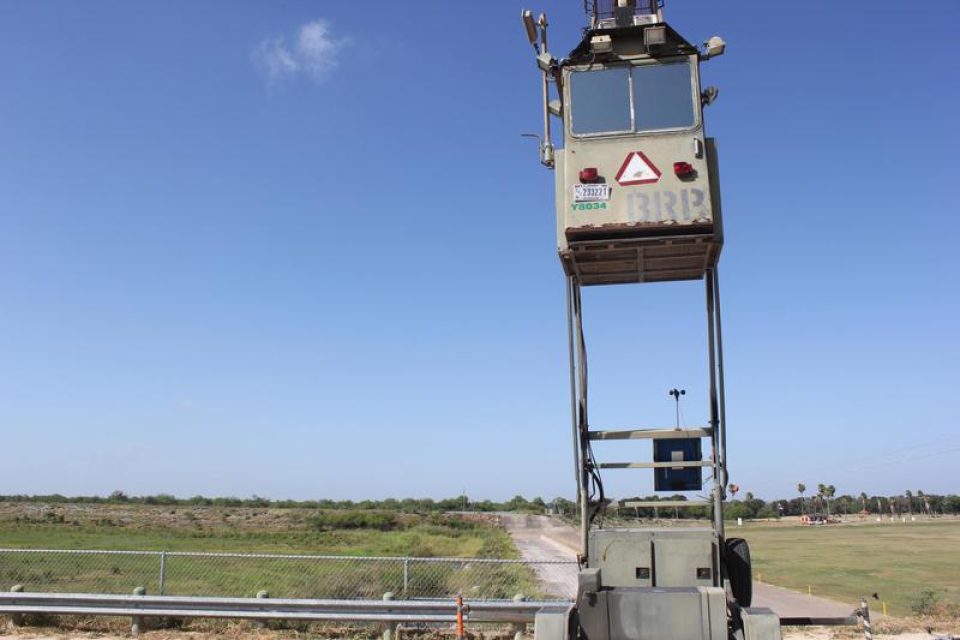 Border Patrol surveillance tower.