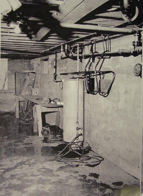 The furnace room where Herb Clutter’s throat was cut before he was shot in the head.