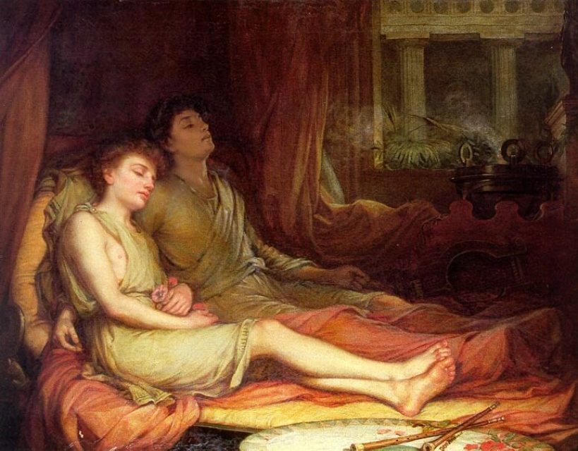 John William Waterhouse, Sleep and His Half‑Brother Death (1874).